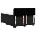 cadre de lit avec matelas Noir 140x200 cm Velours