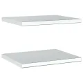 Étagères murales 2 pcs 50x40x3 cm argenté acier inoxydable