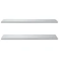 Étagères murales 2 pcs 100x40x3 cm argenté acier inoxydable