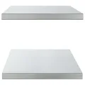 Étagères murales 2 pcs 100x40x3 cm argenté acier inoxydable