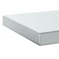 Étagères murales 2 pcs 50x23,5x3 cm argenté acier inoxydable