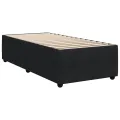cadre de lit et matelas Noir 80x200 cm Velours