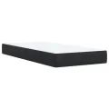cadre de lit et matelas Noir 80x200 cm Velours