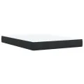 cadre de lit avec matelas Noir 140x190 cm Velours