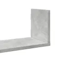 Étagères murales 3 pcs gris béton 58x18x18 cm bois d'ingénierie