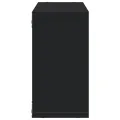 Armoire murale 100x16x30 cm noir bois d'ingénierie