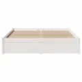 Cadre de lit sans matelas blanc 120x190 cm bois de pin massif