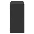 Étagère murale noir 100x25x50 cm bois d'ingénierie