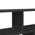 Étagère murale noir 100x25x50 cm bois d'ingénierie