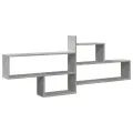 Étagère murale gris béton 167,5x18x68 cm bois d'ingénierie