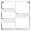 Armoire murale blanc 80x15x80 cm bois d'ingénierie
