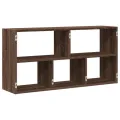 Étagère murale chêne marron 100x25x50 cm bois d'ingénierie