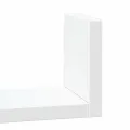 Étagères murales 3 pcs blanc bois d'ingénierie