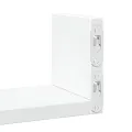 Étagères murales 3 pcs blanc bois d'ingénierie