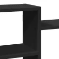 Étagère murale noir 129x18x42 cm bois d'ingénierie