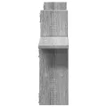 Étagères murales 2pcs sonoma gris 38x12x38 cm bois d’ingénierie