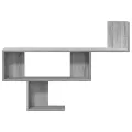 Étagère murale sonoma gris 100x15x70 cm bois ingénierie