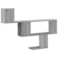 Étagère murale sonoma gris 100x15x70 cm bois ingénierie