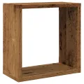 Étagères cube murales 2 pcs vieux bois 30x15x30 cm
