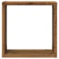 Étagères cube murales 2 pcs vieux bois 30x15x30 cm