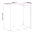 Étagères cube murales 2 pcs vieux bois 30x15x30 cm