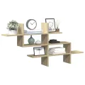 Étagère murale chêne sonoma 124,5x18x60,5 cm bois d'ingénierie