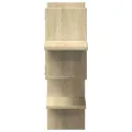 Étagère murale chêne sonoma 124,5x18x60,5 cm bois d'ingénierie