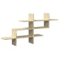 Étagère murale chêne sonoma 124,5x18x60,5 cm bois d'ingénierie