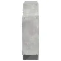 Étagère murale gris béton 159x18x65 cm bois d'ingénierie