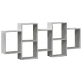 Étagère murale gris béton 159x18x65 cm bois d'ingénierie