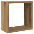 Étagères cube murales 6 pcs chêne artisanal bois d'ingénierie