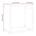 Étagères cube murales 6 pcs chêne artisanal bois d'ingénierie