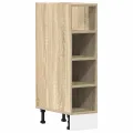 Armoire basse chêne sonoma 20x44,5x81,5 cm bois d’ingénierie