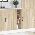 Armoire basse chêne sonoma 20x44,5x81,5 cm bois d’ingénierie