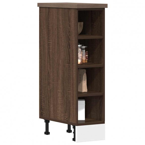 Armoire de plancher chêne marron 20x44,5x81,5cm bois ingénierie