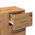 Armoire d'évier chêne artisanal 63x30x54 cm bois d'ingénierie