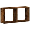 Armoire murale 60x16x30 cm chêne fumé bois d'ingénierie