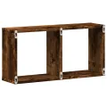 Armoire murale 60x16x30 cm chêne fumé bois d'ingénierie