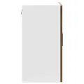 Armoire murale de cuisine avec porte en verre Porto chêne fumé