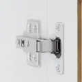Armoire murale de cuisine avec porte en verre Porto chêne fumé