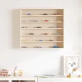 Vitrine murale avec 6 étagères 60x8,5x55 cm
