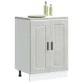 Armoire de cuisine Porto gris béton bois d'ingénierie