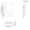 Panneau de lave-vaisselle Porto blanc 45x1,5x67 cm
