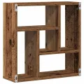 Étagère murale vieux bois 45x16x45 cm bois d'ingénierie
