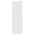 Ensemble d'armoires de cuisine 2 pcs blanc bois d'ingénierie