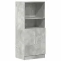 Ensemble d'armoires de cuisine 3 pcs gris béton