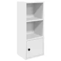 Bibliothèque blanc 31x24x77 cm bois d'ingénierie