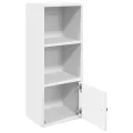 Bibliothèque blanc 31x24x77 cm bois d'ingénierie