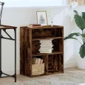 Bibliothèque chêne fumé 60x30x71,5 cm bois d'ingénierie