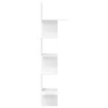 Étagère d'angle murale blanc 32x32x127,5 cm bois d'ingénierie